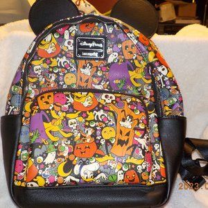 2022 Disney Parks Loungefly Mickey & Friends Halloween Mini Backpack NWOT